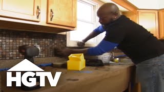 How to Install a Kitchen Tile Backsplash  HGTV [upl. by Eelrebmyk]