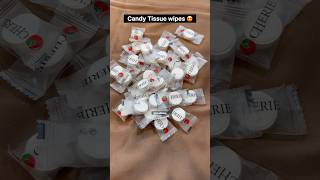 Candy Tissue Wipes wipes tissue makeupwipes uniquemakeup viralmakeuphack viralmakeup hacks [upl. by Fernand958]