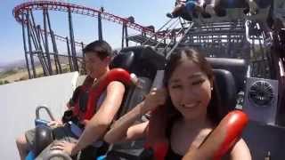 Six Flags  X2 GoPro Experience [upl. by Niraa298]