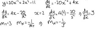 WJEC C1 2014 Jan Q3  Tangents amp Normals Solution [upl. by Jude435]