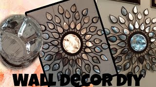 Home decor diywall decor diycard board diybest out of wastesunburst diymirror wall hanging [upl. by Munson]