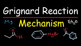 Grignard Reagent Synthesis Reaction Mechanism  Organic Chemistry [upl. by Aihsiym652]