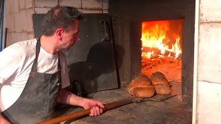 More than 600 years A historic bakery that has been baking in a woodfired oven 🔥【Altamura Italy】 [upl. by Ogren]