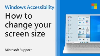 How to adjust screen size in Windows 10  Microsoft [upl. by Cestar]