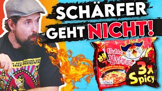 Samyang Buldak 3x Spicy HOT Chicken Flavor Ramen  Schärfe Challenge [upl. by Meesaw]