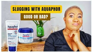 Slugging Using Aquaphor Healing Ointment Esthetician Review [upl. by Sayres]