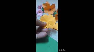 craft Beatifull flower makingMalayalamcraft Malayalamtutorial Malayalam papper flower [upl. by Anazraf573]