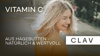 Natürliches Vitamin C hochdosiert  Extrakt aus hochdosiertem HagebuttenPulver  120 Kapseln  CLAV [upl. by Warthman]