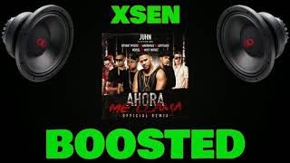 Juhn Ahora Me Llama Remix feat M Woodz B Myers Anonimus Brytiago amp Noriel Bass Boosted [upl. by Lotti]