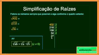 Matemática Zero 20  Aula 15  Radiciação  parte 1 de 2 [upl. by Atekin]