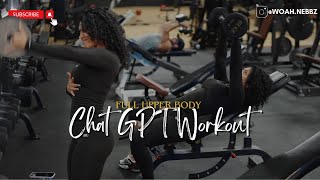 INSANE Upper Body workout with Chat GPT [upl. by Nnek]