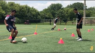 Preseason Soccer Drills  Passing  Receiving  Fitness On The Ball [upl. by Barren]