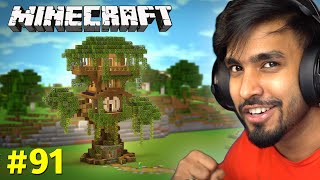 I BUILD A TREE HOUSE  MINECRAFT GAMEPLAY  91 [upl. by Toland]