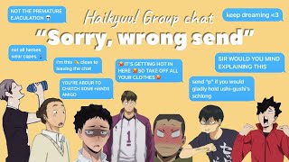 Haikyuu “Sorry wrong send…” Part 2 [upl. by Catherine]