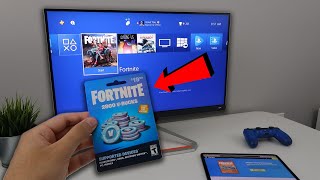 How to REDEEM FORTNITE VBUCKS CODE ON PS4 EASY METHOD [upl. by Llemert]