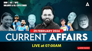 29 FEBRUARY CURRENT AFFAIRS 2024  ALL EXAMS IMP CURRENT AFFAIRS  ASHISH GAUTAM SIR [upl. by Neirod]