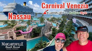 WHAT TO DO in NASSAU LAST MINUTE  Resort for a day Margaritaville  Carnival Venezia [upl. by Yle]