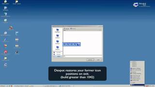 Dexpot 15 How to place different icons on each desktop outdated [upl. by Ahsilav]