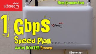 Airtel Xstream Fiber quot1 GBPS Speed Infinity Planquot Fully Explained  ZTE Huawei ROUTER Review [upl. by Tracie290]