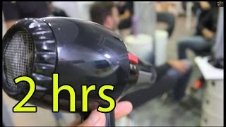 White noise Hair Dryer Sound hairdressing salon 2hrs RELAXEAR Best Quality NO MIDDLE ADS [upl. by Hsac]