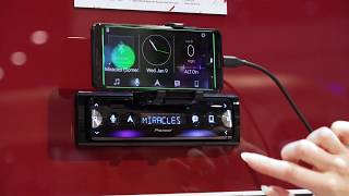 CES 2019 Pioneer SPH10BT singleDIN smartphone receiver  Crutchfield video [upl. by Arraes812]