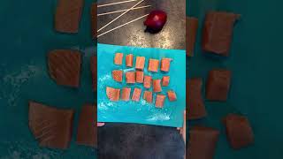 Alaska Wild Salmon Pineapple Skewers recipes food salmon greatalaskaseafood skewers seafood [upl. by Amer]