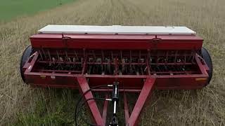 IH 510 Grain Drill Food Plot Seeding with Cover Crops [upl. by Coffey120]