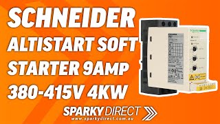 Schneider Electric ATS01N209QN  Altistart Soft Starter 9A 380415V 4KW [upl. by Gustafsson]