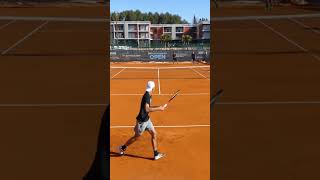 Lucas Pouille vs Alexei Popyrin Practice at the Tennis Academy shortswithzita shorts tennis [upl. by Richara918]