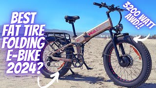 5 Best Fat Tire Folding Ebikes 2024 Top Foldable FAT Ebike [upl. by Hobie]