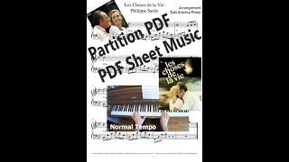 Les Choses de la Vie Ph Sarde  Cover PianoTutorial  Partition PDFPiano Score PDF Sheet Music [upl. by Most207]