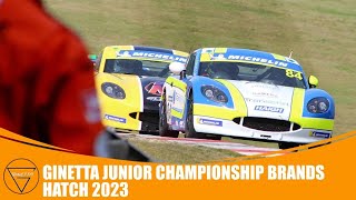 Ginetta Junior Championship  Race 3  Brands Hatch GP [upl. by Elletsirk144]