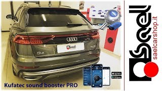 Sound booster Audi Q8 50 TDI  Active sound Kufatec [upl. by Inatirb539]