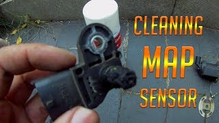 How to MAP sensor cleaning or replacing boost sensor Manifold Air Pressure 19 diesel [upl. by Willet602]