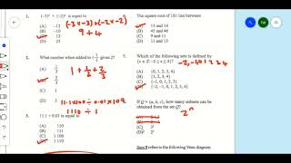 May 2019 Mathematics Multiple Choice Paper 1 Questions 1 to 60 [upl. by Aineval]