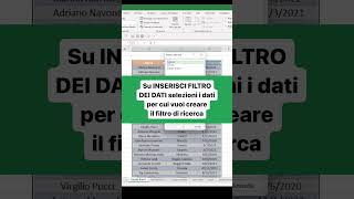 Come creare una tabella con filtri avanzati  Excel Tutorial [upl. by Allenotna571]