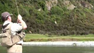 Rainbow Trout with Chris Dore on the Caples River New Zealan [upl. by Saffian912]