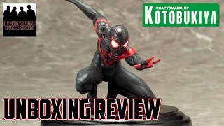 SpiderMan Miles Morales Artfx Kotobukiya  UNBOXING REVIEW  Il Mondo Virtuale [upl. by Yrffej159]