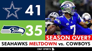 IS THE SEASON OVER Seahawks Instant Reaction amp News After 4135 Loss vs Dallas Cowboys [upl. by Euqirne606]