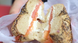 If You’re in New York City Dont Miss Out on Absolute Bagels [upl. by Ellingston]