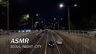 Seoul city night street Sounds and Traffic Sounds for Sleep and Study Relaxing City ASMR SEOULLIVE [upl. by Guthrey477]