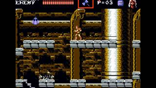 Castlevania III Draculas Curse NES  No Death Walkthrough Clock Tower Syfa Route [upl. by Sateia]