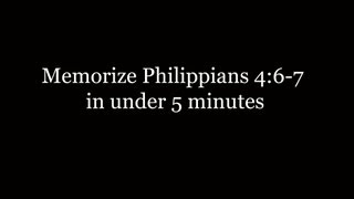 Memorize Philippians 467 in under 5 minutes song [upl. by Daisi3]