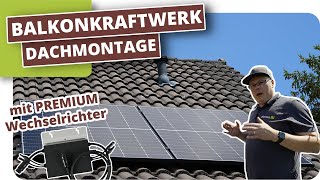 Mini PV Anlage mit Speicher auf dem Dach [upl. by Britteny]