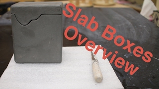 Hard Slab Boxes overview pottery I 2017 [upl. by Angele]