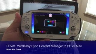 PSVita  Wirelessly Sync Content Manager to PC or Mac [upl. by Eelirak]