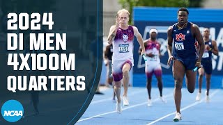 Mens 4x100 relays  2024 NCAA Outdoor Track and Field East and West Quarterfinals [upl. by Retsub]