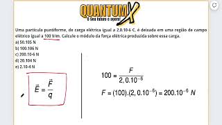 Uma partícula puntiforme de carga elétrica igual a 2010 6 C é Questões de Física  Quantum X [upl. by Camala771]