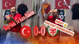 Delil Reis Milli Takım Maçı İzlerse  Futbol Tepki Videosu   Türkiye 00 Galler  kesfet [upl. by Sindee]