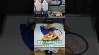 Custom P600 DTG dual CMYK with DX5 dampers diy dtg epson tshirt printing [upl. by Eecyal]